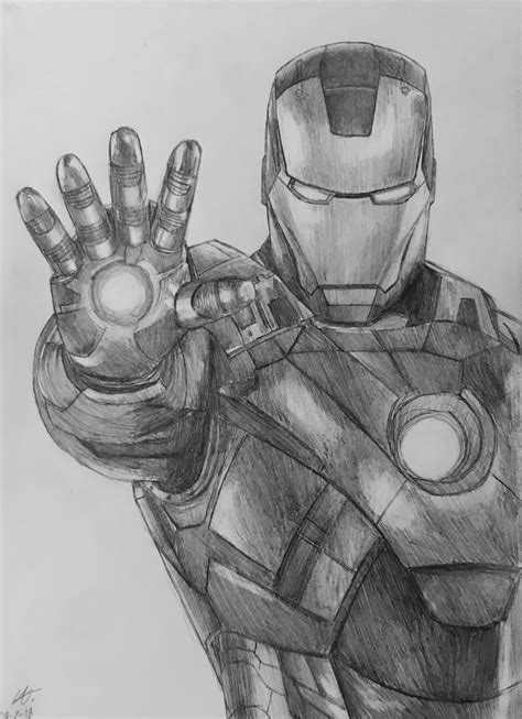 drawings of iron man